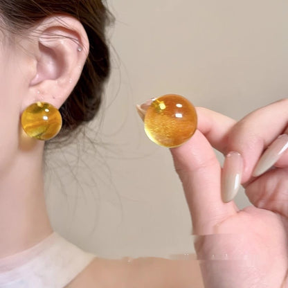 Colorful Bubble Stud Earrings Female Earrings
