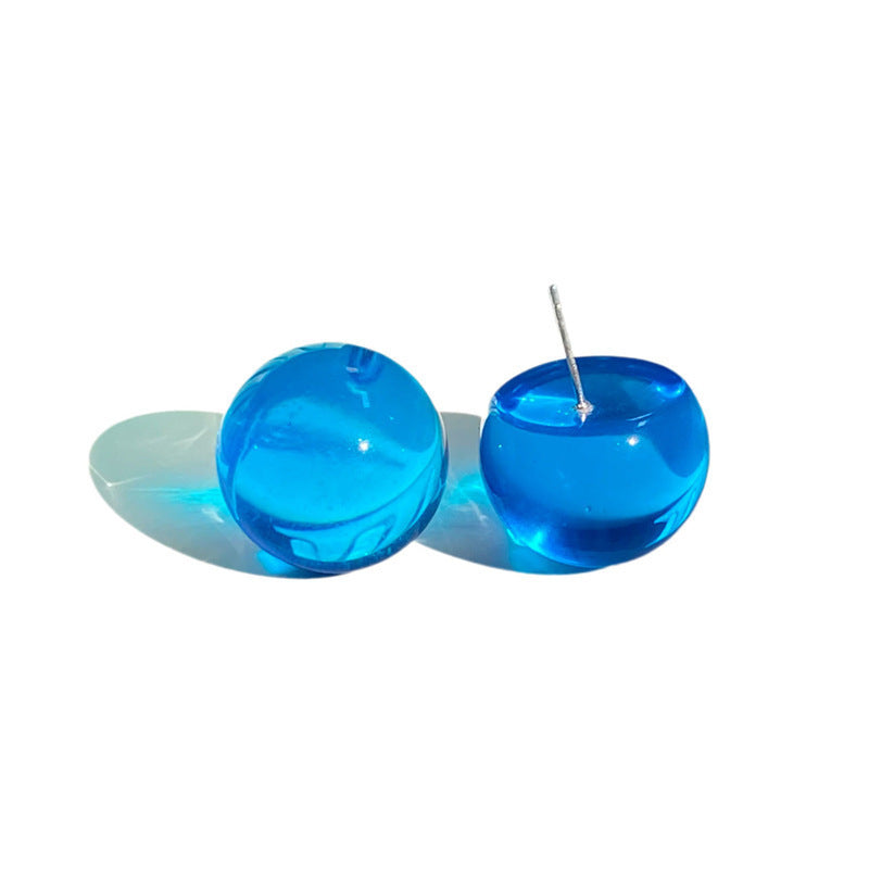 Colorful Bubble Stud Earrings Female Earrings