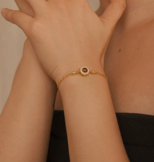 Kinds Of I Love You Language Bracelets Made Of Birthstone
