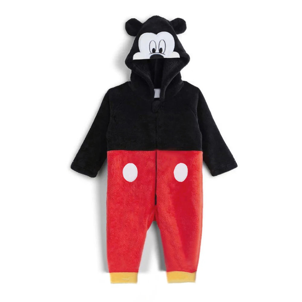 0-2Y Warm Fleece Baby Rompers – Adorable Animal Design for Boys & Girls