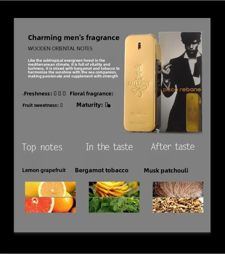 High Quality Perfume Man Lasting Strong Masculine Original Parfum For Men Taste Strong Spicy Pheromone Cologne Body Spray