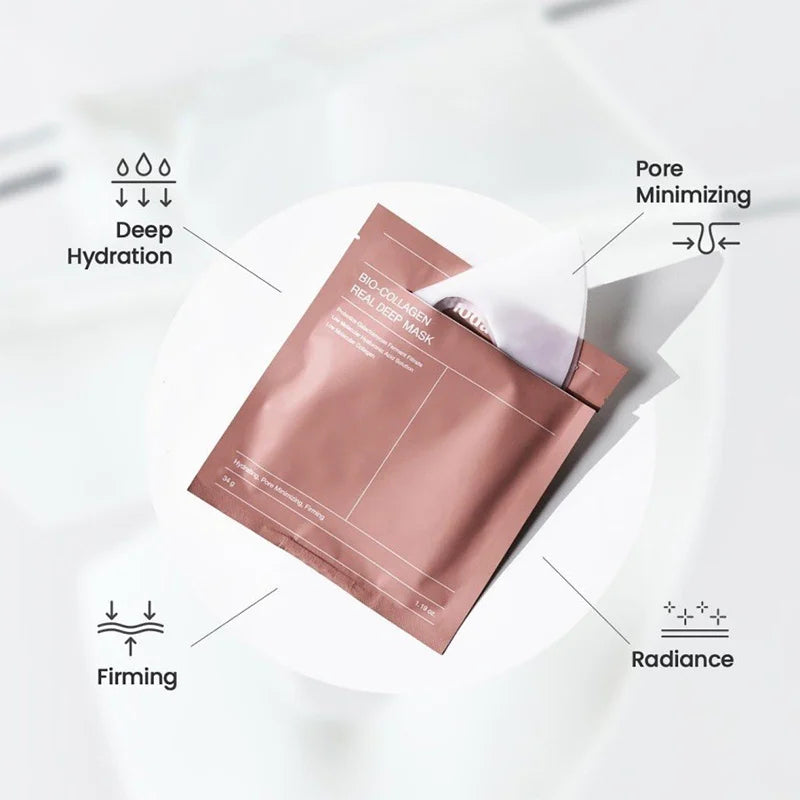 20/10/5/1PC Bio Collagen Face Mask Shrink Deep Hydrating Overnight Mask Moisturizing Refreshing Brightening Face Skin Care