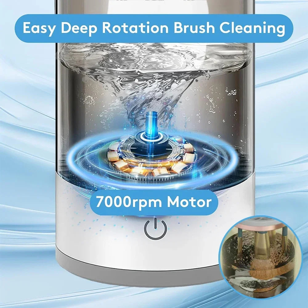 3-in-1 USB Electric Makeup Brush Cleaner | Portable, Fast Drying, and Multifunctional