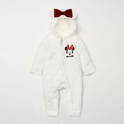 0-2Y Warm Fleece Baby Rompers – Adorable Animal Design for Boys & Girls