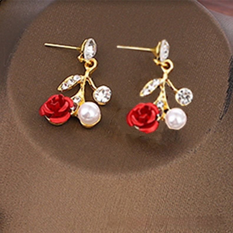 Daily Vintage Earrings Light Luxury Elegant Water Drops